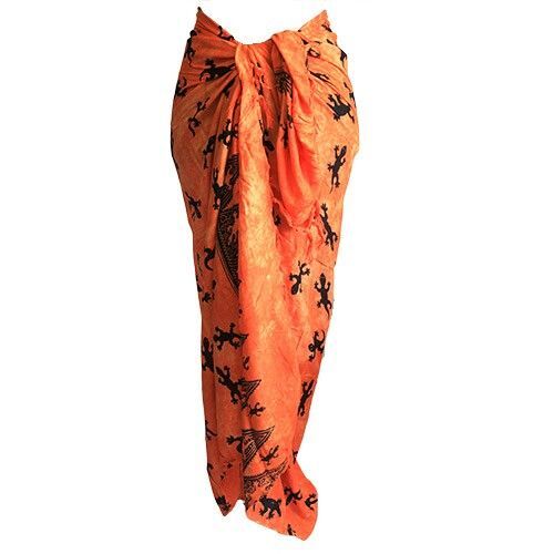 Bali Gecko Sarongs – Orange | www.artisan-gifts.co.uk 2 Bali Gecko Sarongs – Orange | www.artisan-gifts.co.uk 1