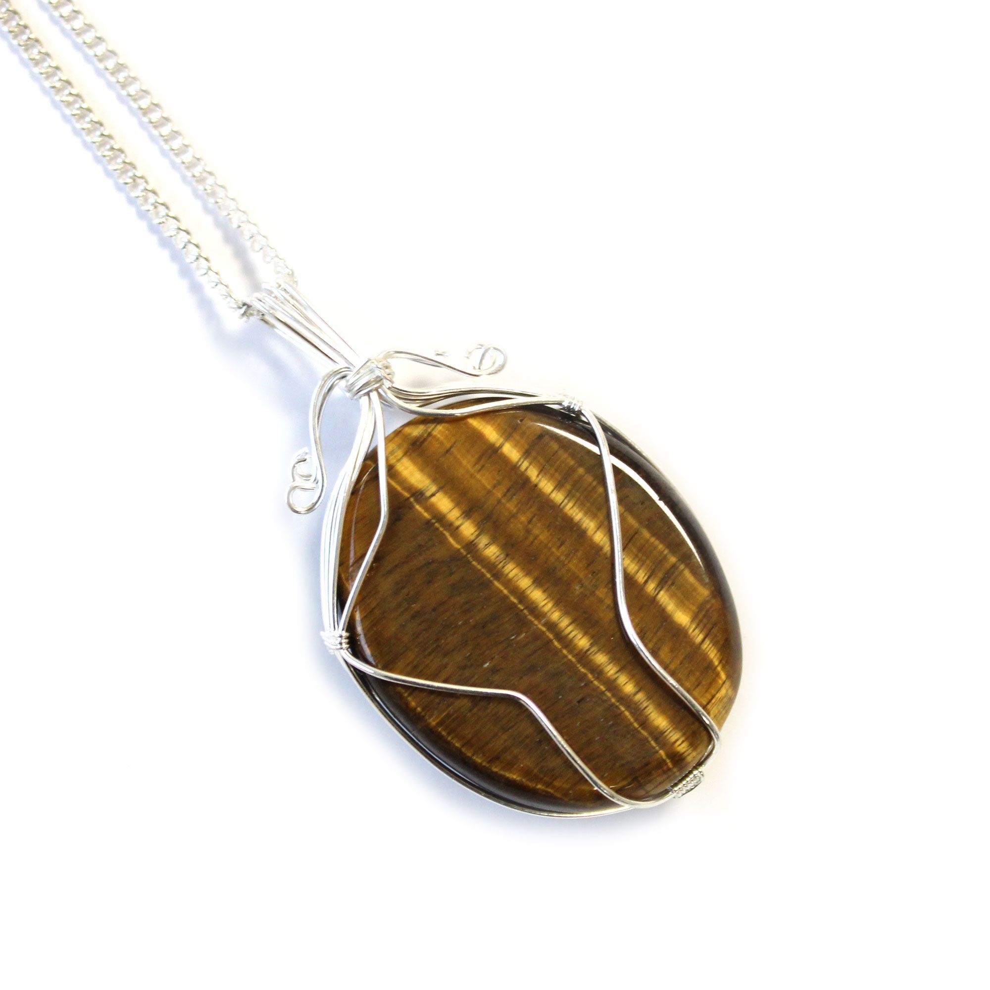 Swirl Wrapped Gemstone Necklace – Tiger Eye | www.artisan-gifts.co.uk 5 Swirl Wrapped Gemstone Necklace – Tiger Eye | www.artisan-gifts.co.uk 4